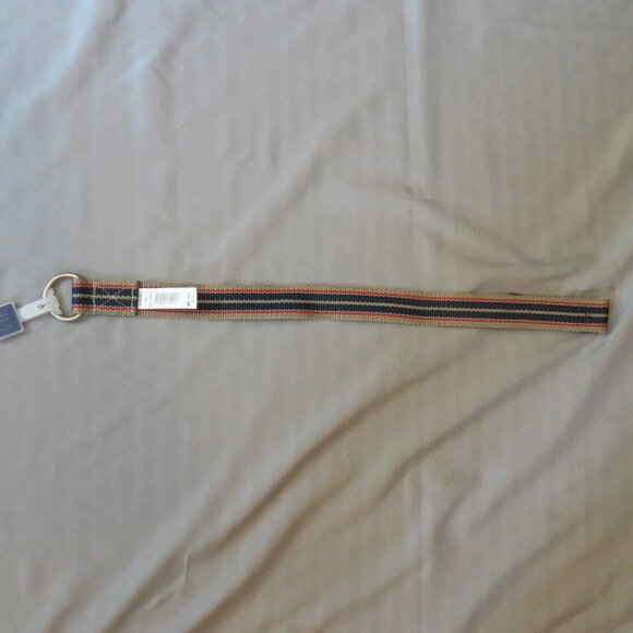 GapKids Boys Tan/Navy Blue/Red Striped Belt  Size XS 4 - Picture 5 of 8